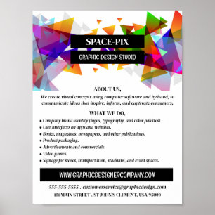 Grafikdreieck-Design, Grafikdesign-Werbung Poster