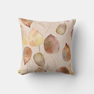 Grafikfarbenleaf-Autumn Design Kissen