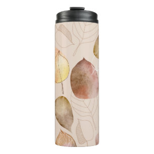 Grafikfarbenleaf-Autumn Design Thermosbecher