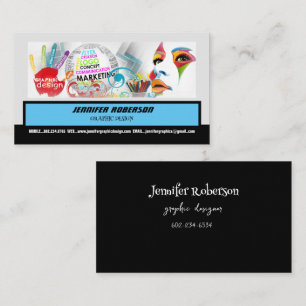 Grafikgrafik-Handgeflecht für Grafikdesigner Visitenkarte
