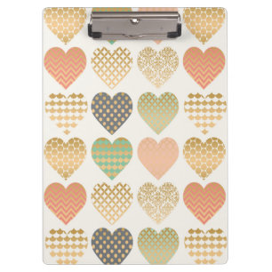 Grafikherzen moderner Trend Klemmbrett