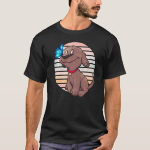 Grafikkarte der weiblichen Schmetterlingshunde Mam T-Shirt