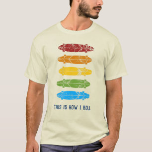 Grafikkarte für benutzerdefinierte Rainbow-Longbo T-Shirt