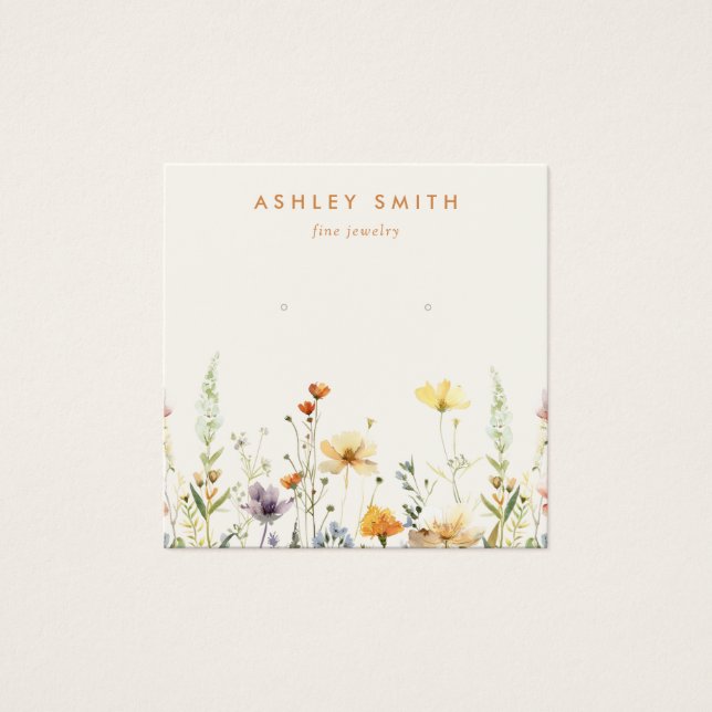 Grafikkarte mit rustikaler Wildblume (Vorderseite)