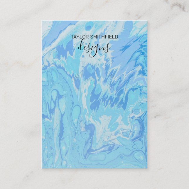 Grafikkarte mit Wasserfarben Visitenkarte (Vorderseite)
