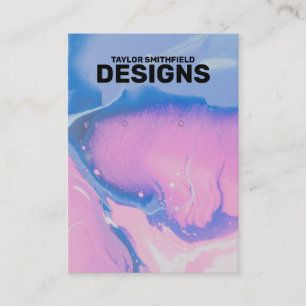 Grafikkarte mit Wasserfarben Visitenkarte