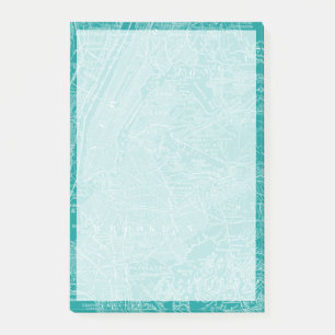 Grafikkarte von New York Post-it Klebezettel