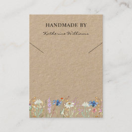 Grafikkarte | Wildblume Floral Visitenkarte