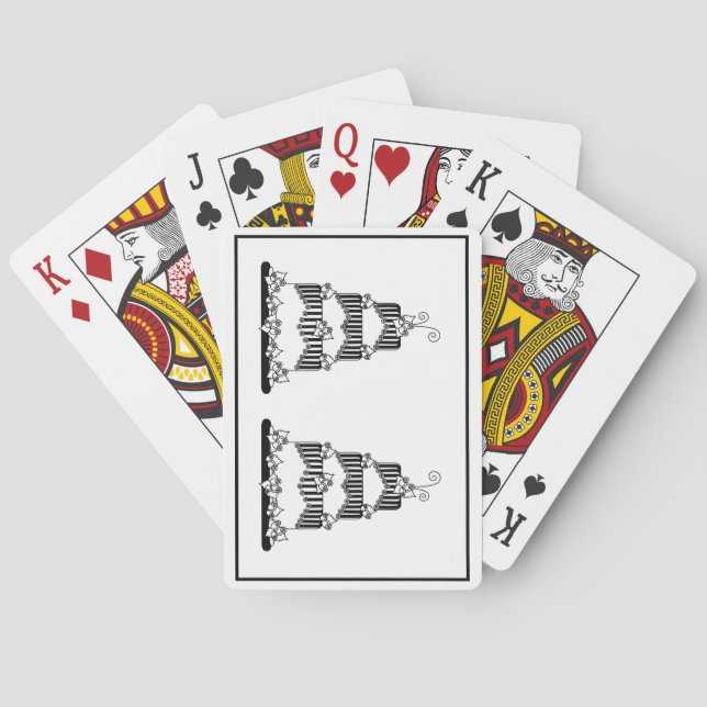 Grafikkarten für Hochzeiten Spielkarten (Rückseite)