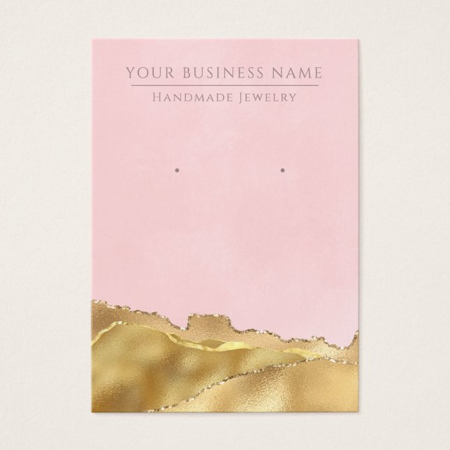 Grafikkarten mit abstraktem Rosa Gold (Vorderseite)