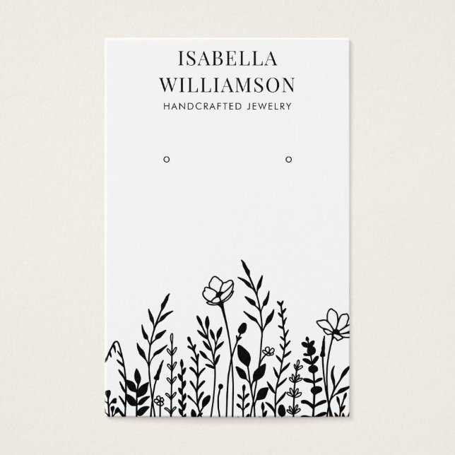 Grafikkarten mit hübscher Wildblume (Vorderseite)