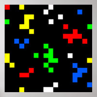 Grafikmuster für das 8-Bit-Videospiel