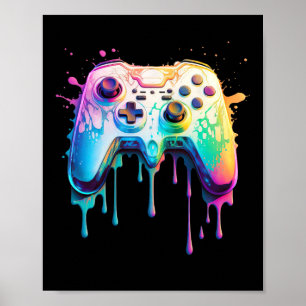 Grafikvideospiel - Farbiges Videospiel Lover 1 Poster