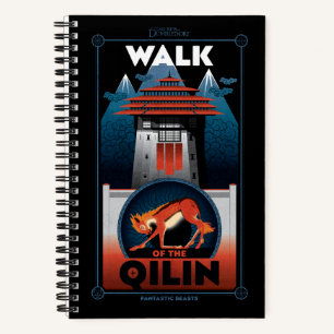 Grafikwanderung des Qilin-Gebirges Notizbuch