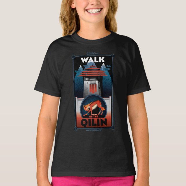 Grafikwanderung des Qilin-Gebirges T-Shirt (Vorderseite)