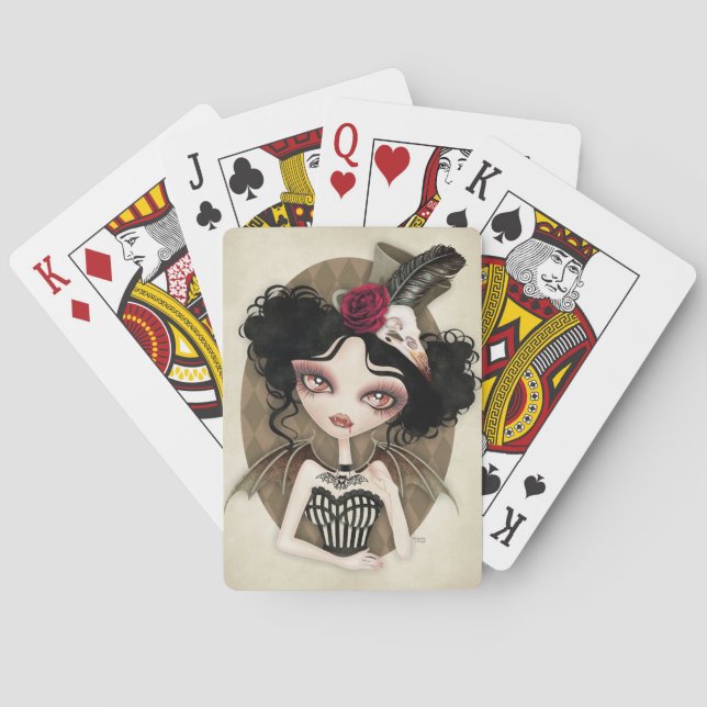 Gräfin Nocturne Spielkarten (Rückseite)