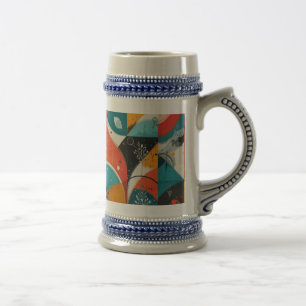 Grafische Abstraktionsmorphing-Tasse Bierglas