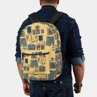 Grafische Anzeigensäge Bedruckter Rucksack
