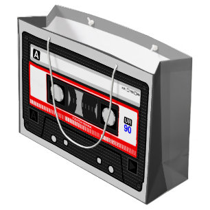 GRAFISCHE AUDIOMUSIKKASSETTE GROßE GESCHENKTÜTE
