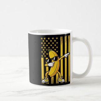 Grafische Banane Amerikanische USA-Flagge Dabbing Kaffeetasse