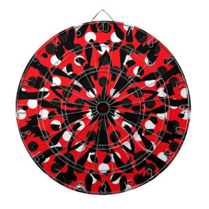 Grafische Blume Dartscheibe
