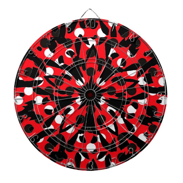 Grafische Blume Dartscheibe (vorne)