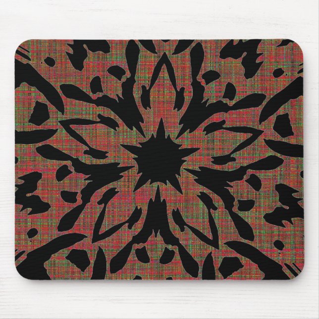 Grafische Blume Mousepad (Vorne)