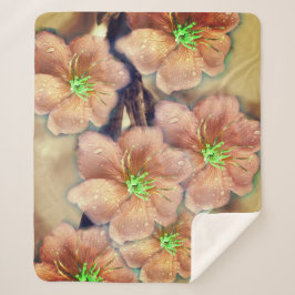 Grafische Blume Sherpadecke