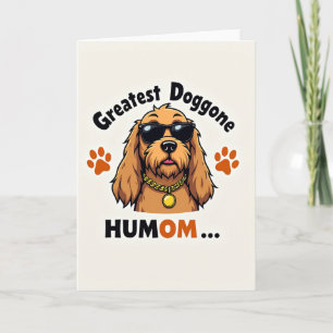 Grafische coole Hundekarte Karte