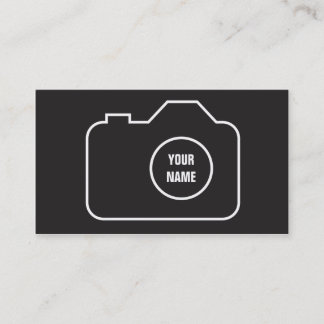 Grafische FOTOGRAFIE-VISITENKARTE des FOTOGRAF-| Visitenkarte