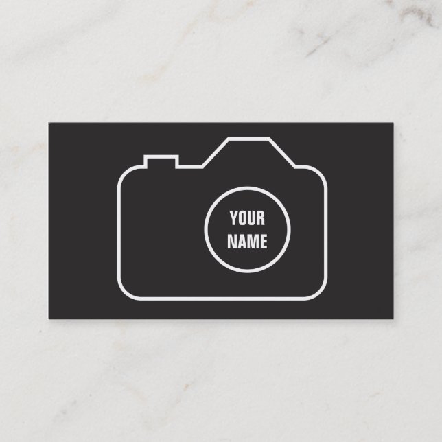 Grafische FOTOGRAFIE-VISITENKARTE des FOTOGRAF-| Visitenkarte (Vorderseite)
