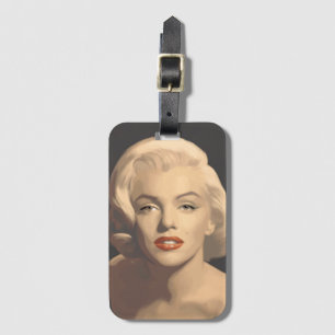 Grafische graue Marilyn Gepäckanhänger