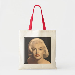 Grafische graue Marilyn Tragetasche