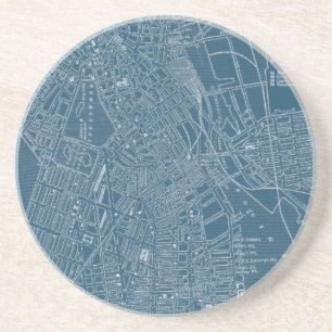 Grafische Karte von Boston Getränkeuntersetzer