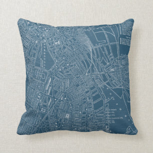 Grafische Karte von Boston Kissen