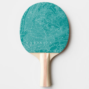 Grafische Karte von New York Tischtennis Schläger