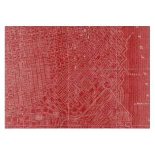 Grafische Karte von San Francisco Schneidebrett