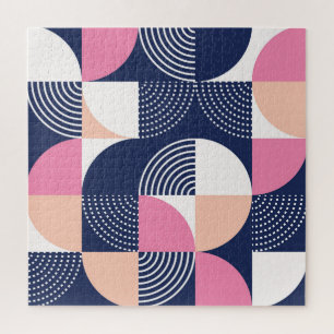 Grafische Kreise Nahtloses Vintage-Muster