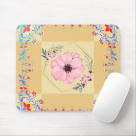 Grafische Kunst, Orange Illustration Frühlingswied Mousepad