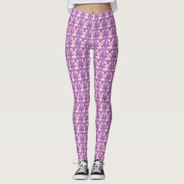 Grafische niedliche rosa Häschenkaninchen-Leggings Leggings