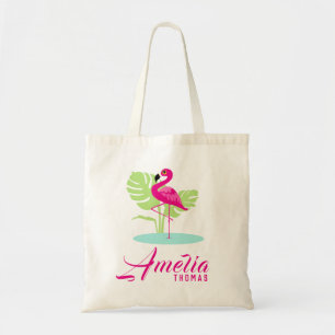 Grafische personalisierte Namenstasche des rosa Tragetasche