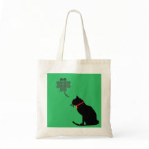 Grafische Tasche des katzengrünen und weißen Kleeb