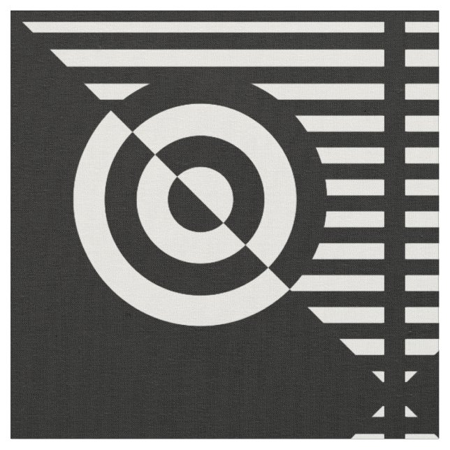 Grafische visuelle Stimulation schwarz-weiß Stoff (Nahaufnahme)