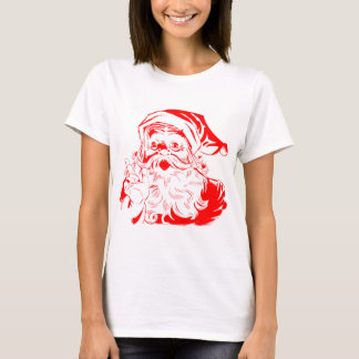 Grafische Weihnachtst-shirts Sankt T-Shirt