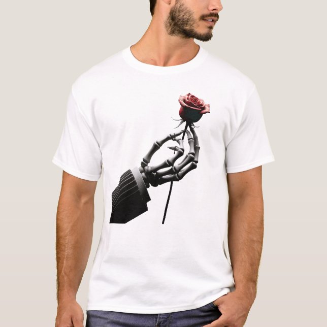 Grafischer Abschlag - lustiges Design eines Skelet T-Shirt (Vorderseite)