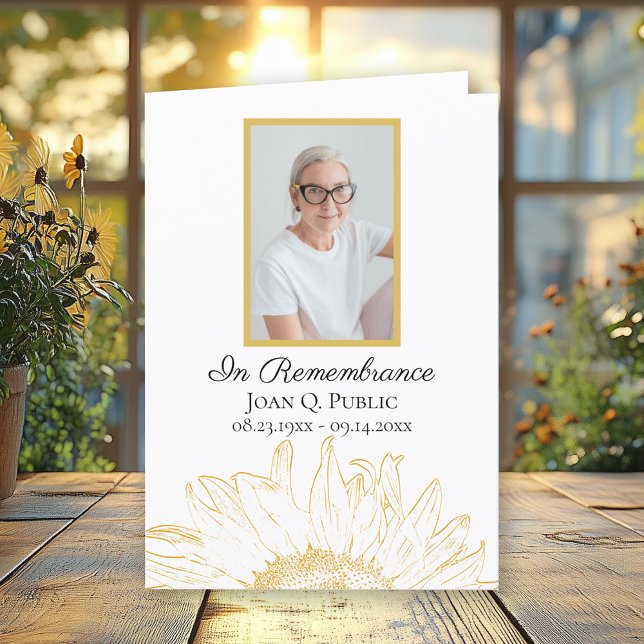 Grafischer Begräbnisdienst für gelbe Sonnenblumen Programm (Von Creator hochgeladen)