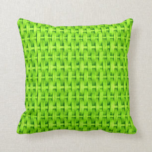 Grafischer Entwurf der Limonen grünen Weidenkunst Kissen