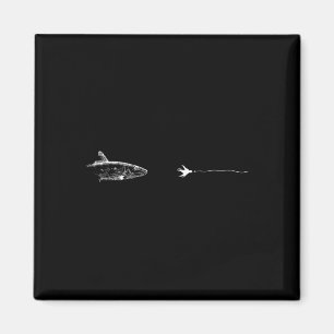 Grafischer Fliegenfischerei-Haken - Fisch Bonefish Magnet