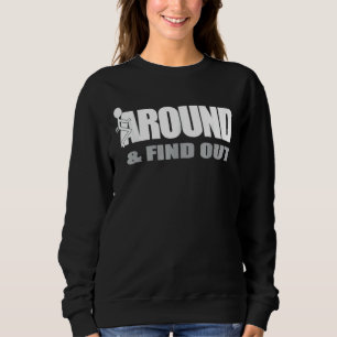 Grafischer Funk rund um die Uhr Sweatshirt