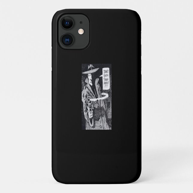Grafischer Helden mit Schusswaffe Case-Mate iPhone Hülle (Rückseite)